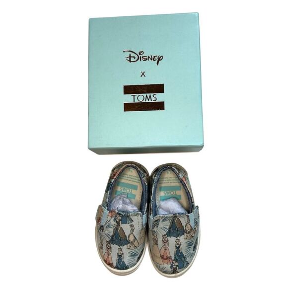 Toms Other - NWT Toms Disney Blue Cinderella Luca Shoe 4